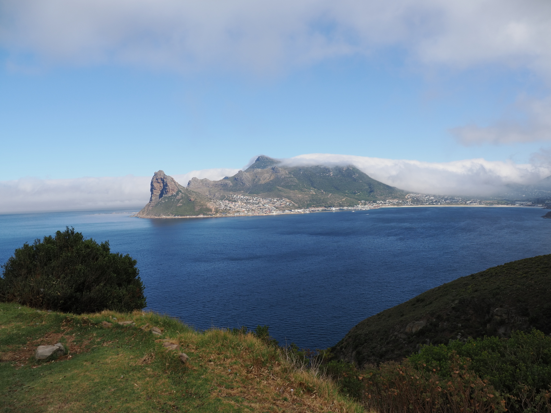 Hout Bay. The twisty road where I took this picture was full of cyclist, bikers and fancy cars.