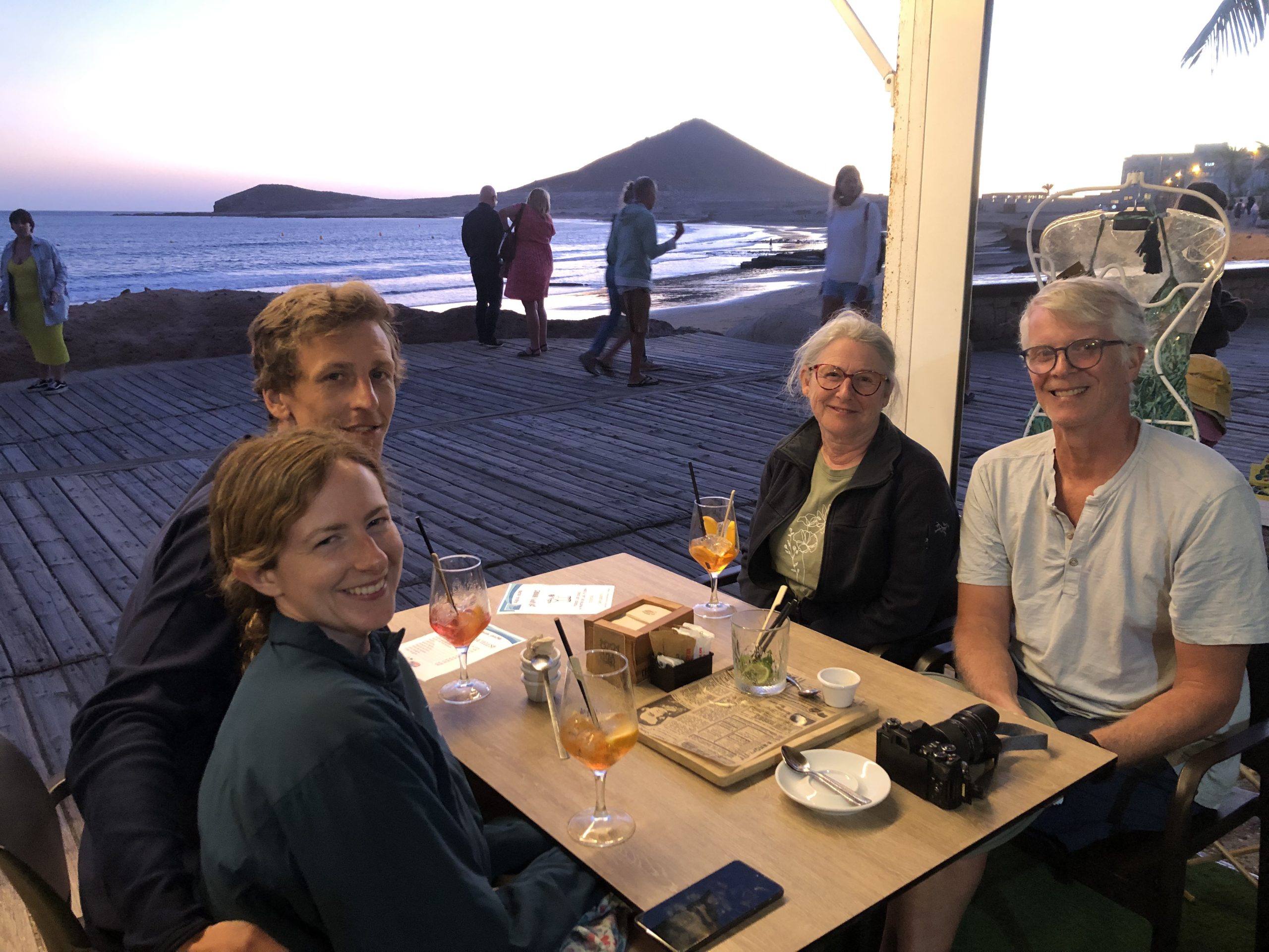 Aperol Spritz x 3. I think I'd already finished my beer