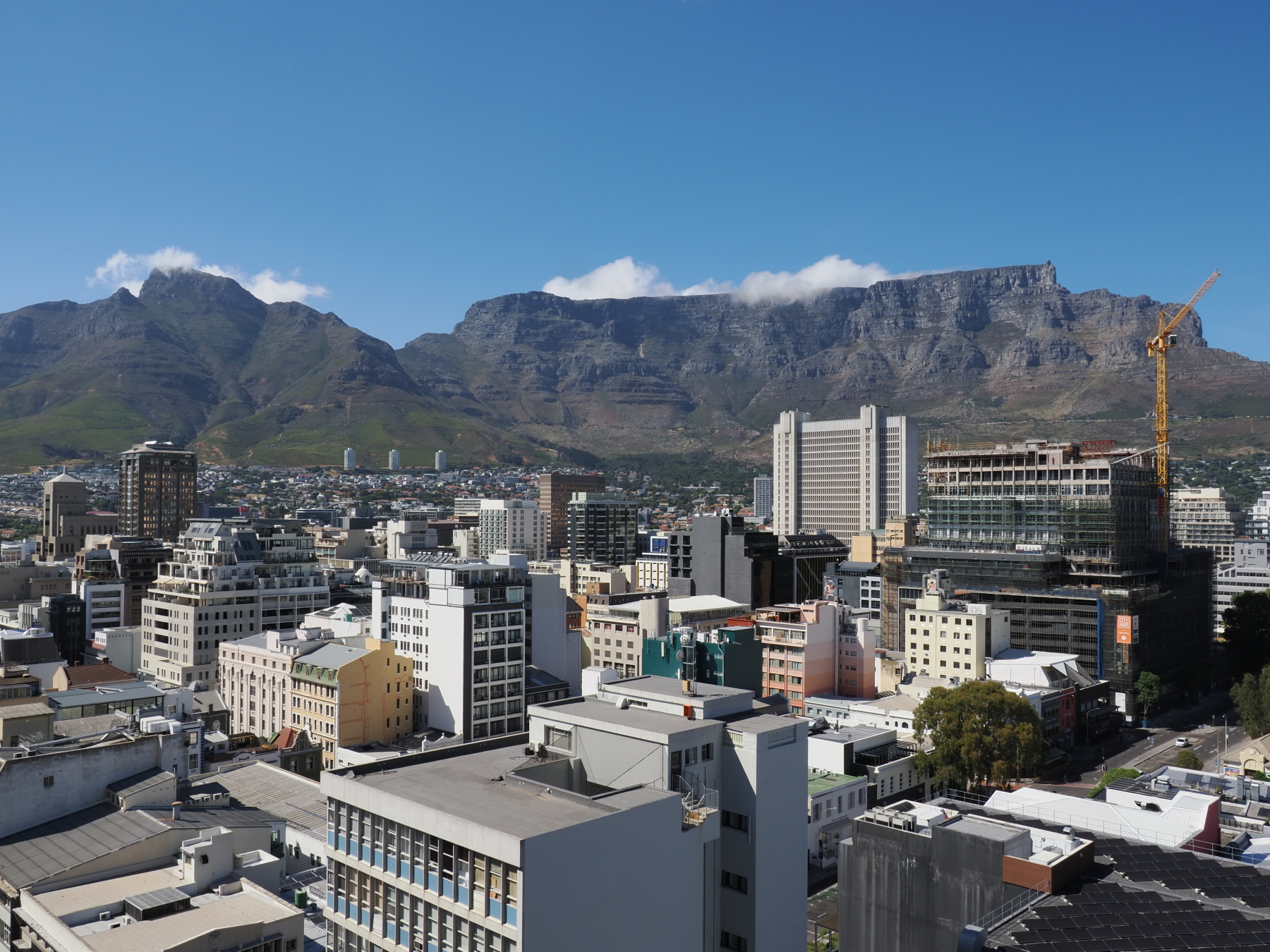 Table mountain from the hotel
