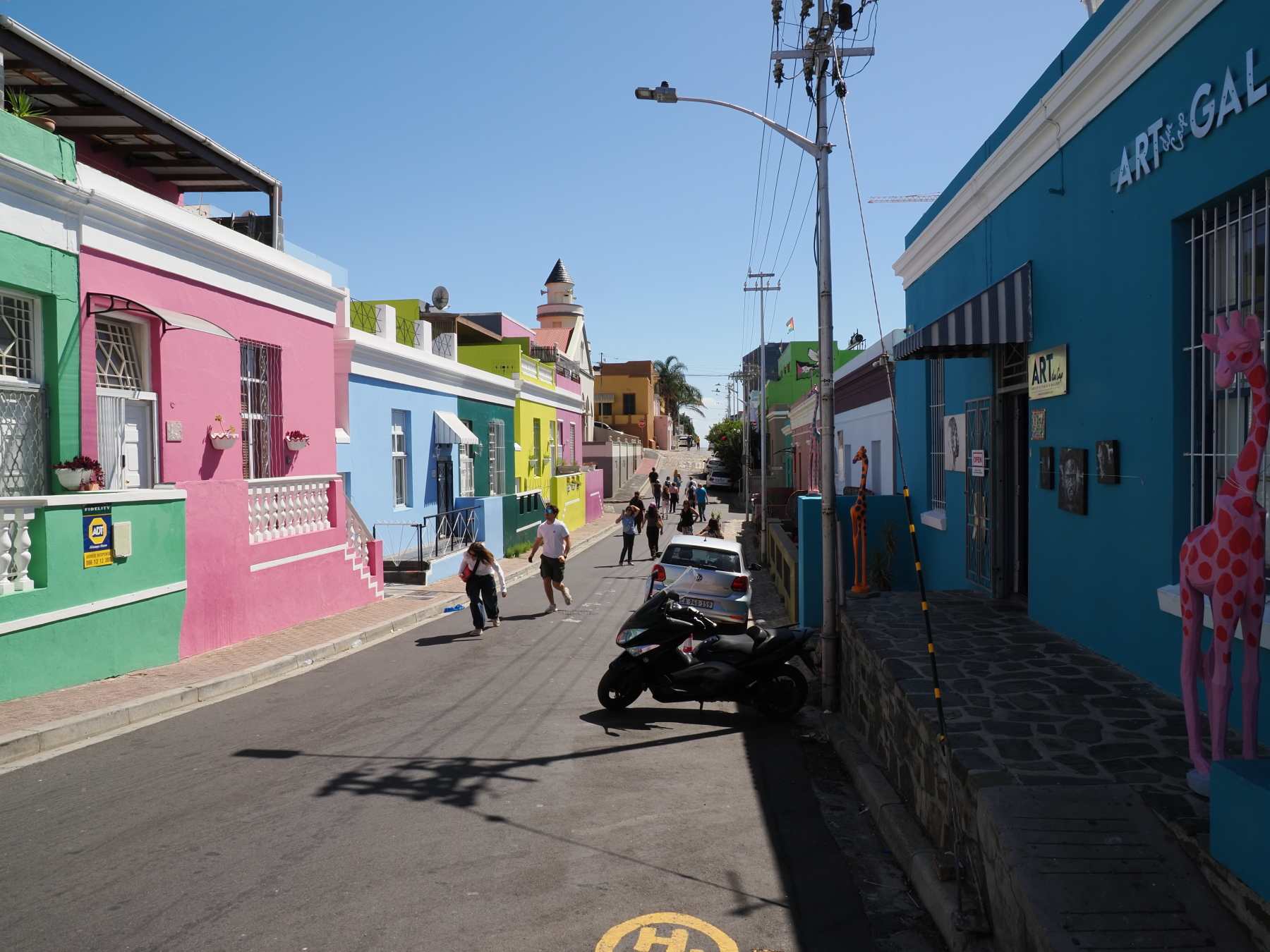 Jelly bean houses... with pastel colours instead.