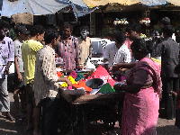 Happy holi in Colaba Market