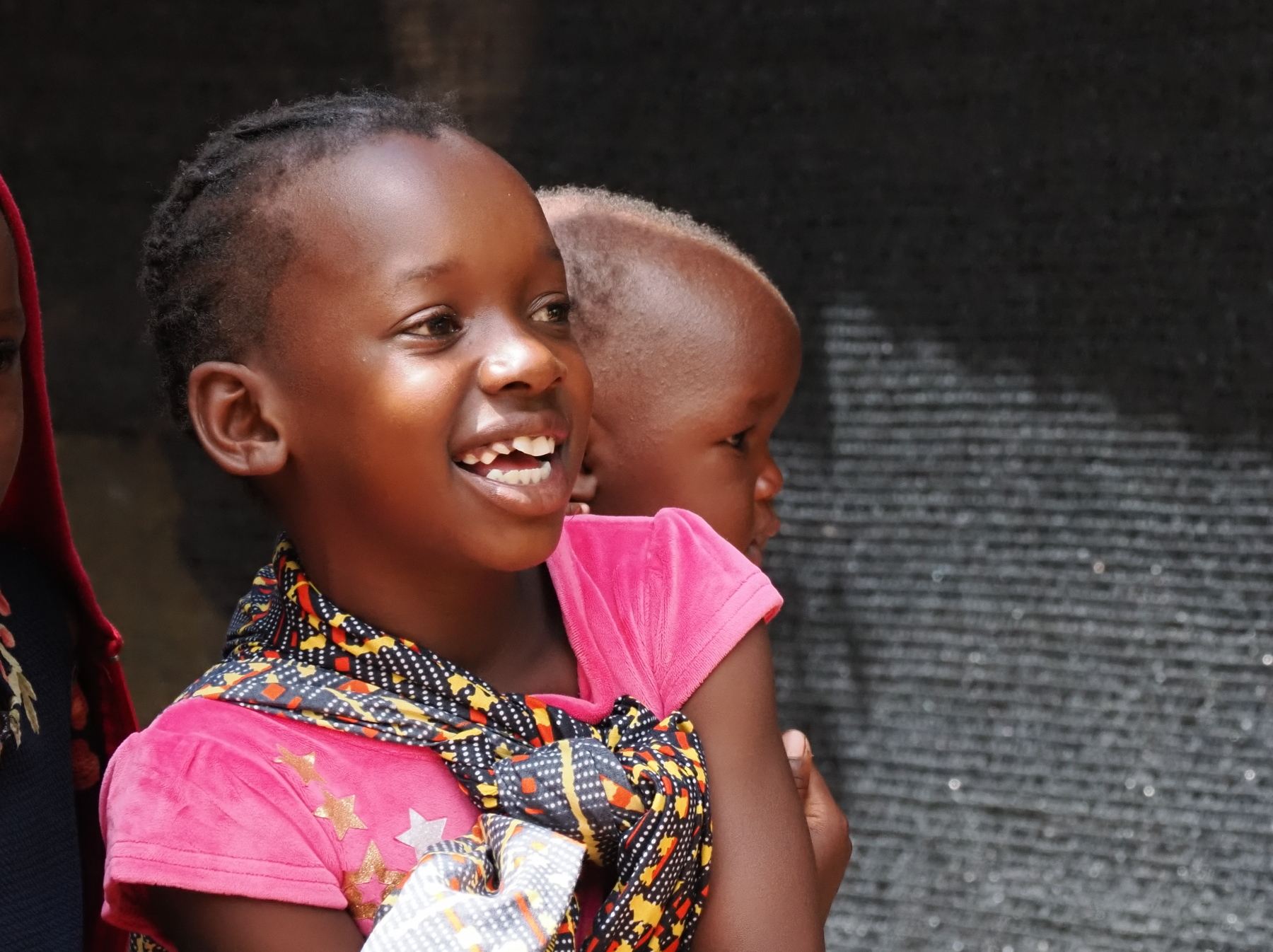 We stopped at a small village in Zambia on the way to Chobe, 