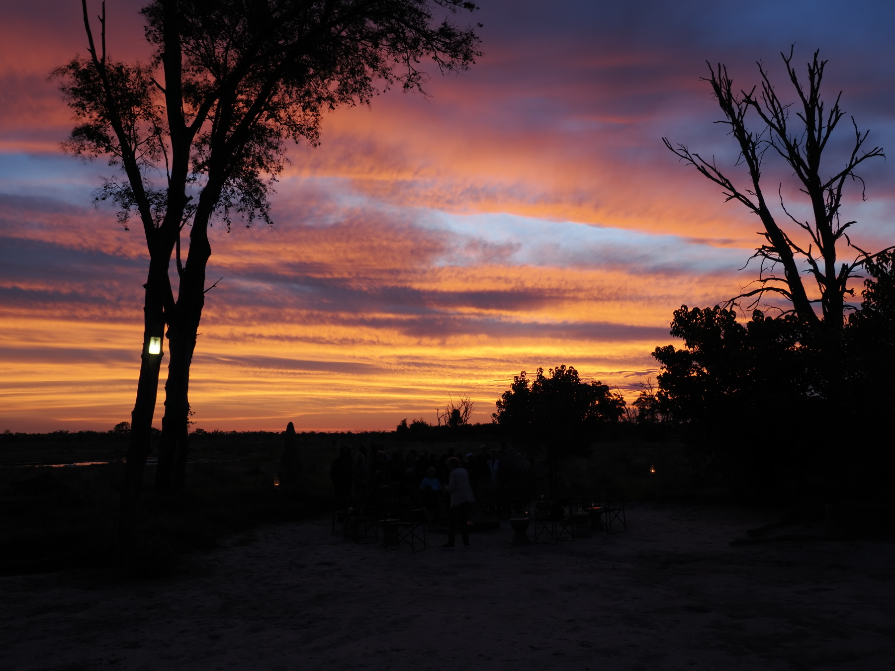Glorious sunsets from the dining room table