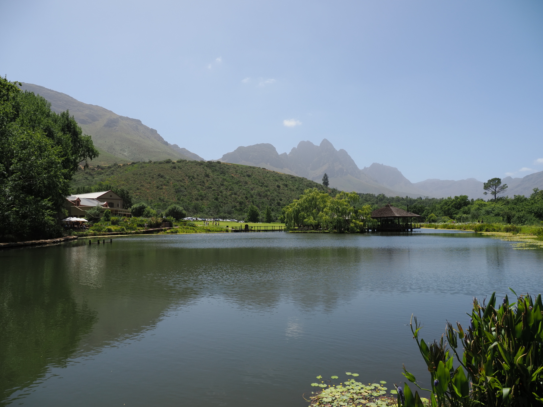 We ate breakfast on the left. Stark-Condé