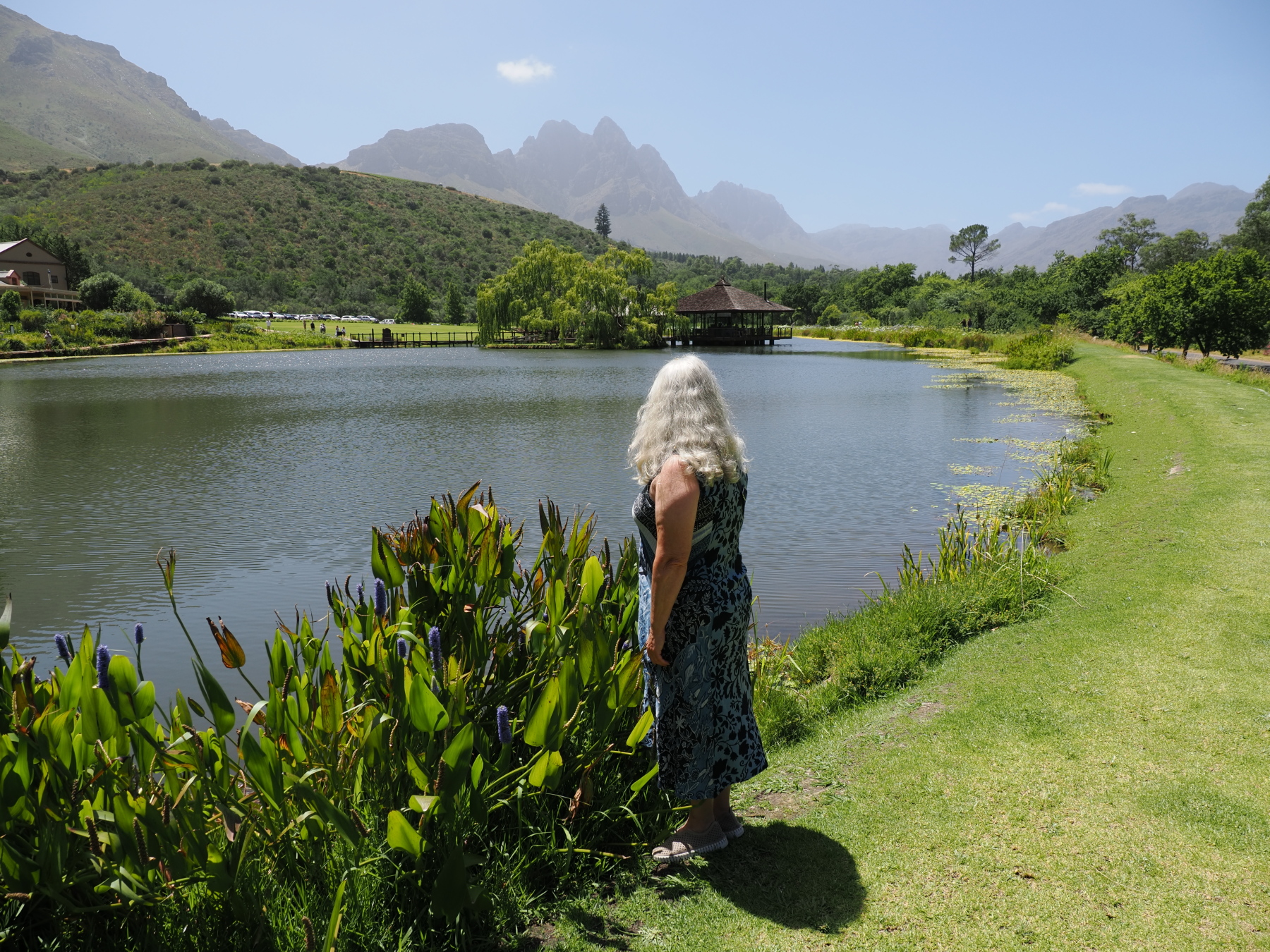The island in the centre if where the wine tasting was at  Stark-Condé