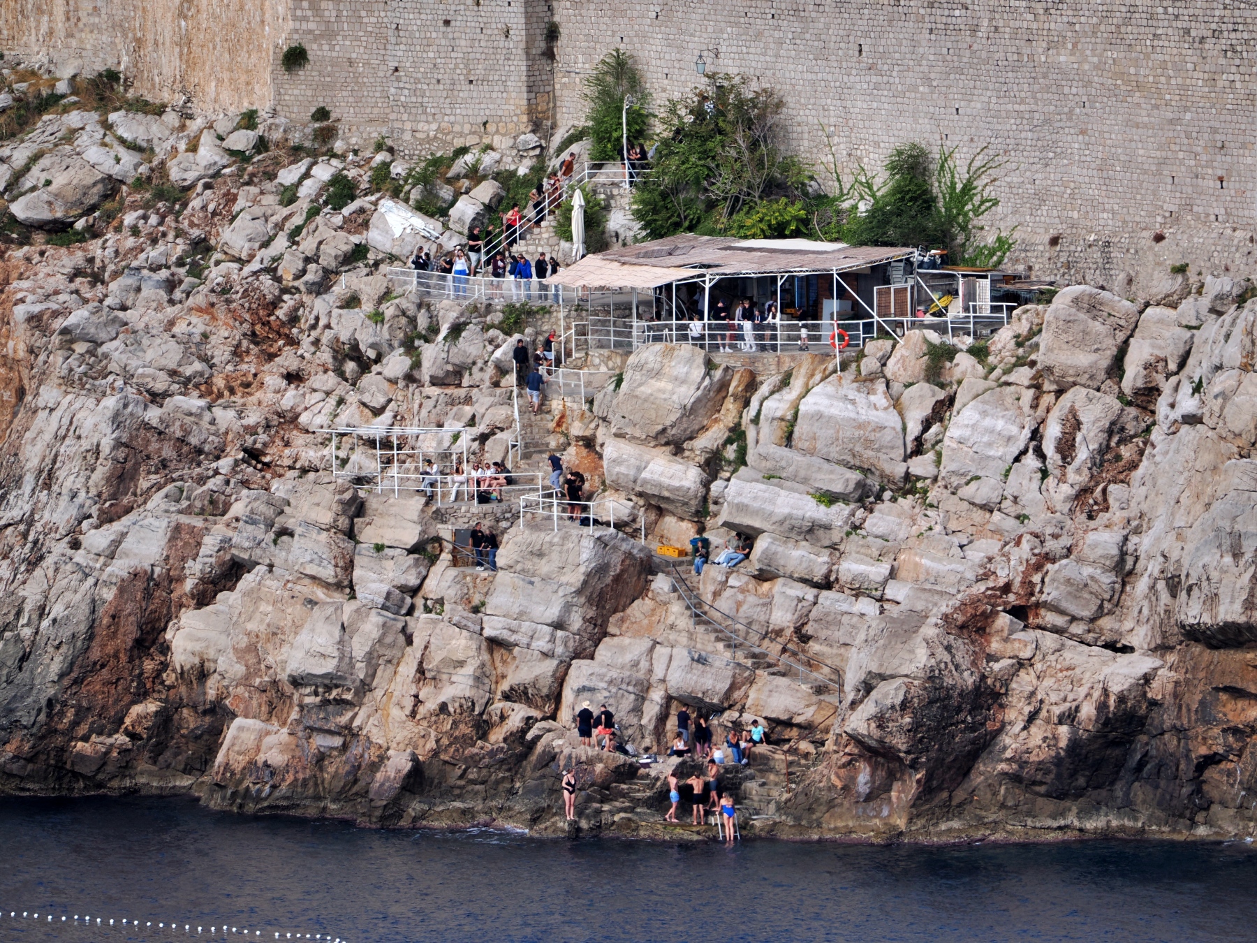 Buža Bar viewed from Lokrum with my telephoto